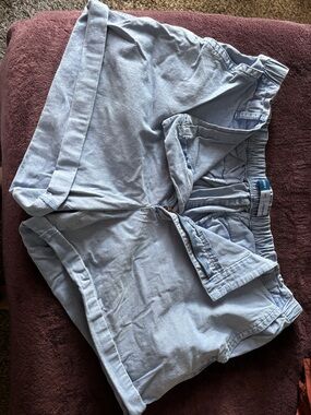 Old Navy Light Blue Casual Rolled-Hem Shorts